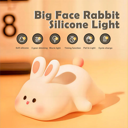 Silicone Night Light — Soft Glow for Kids' Comfort  🐻