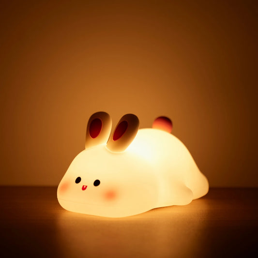 Silicone Night Light — Soft Glow for Kids' Comfort  🐻