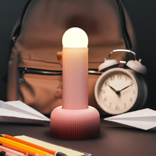 Portable "Handheld" Silicone Night Light with Base and Soft Glow